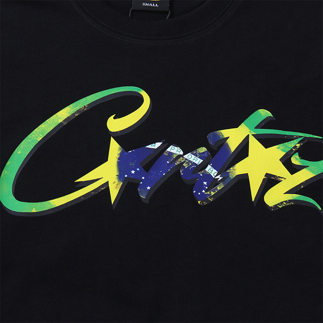 Camiseta Corteiz Brasil Black