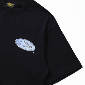 Camiseta Corteiz Logo Metallic Black