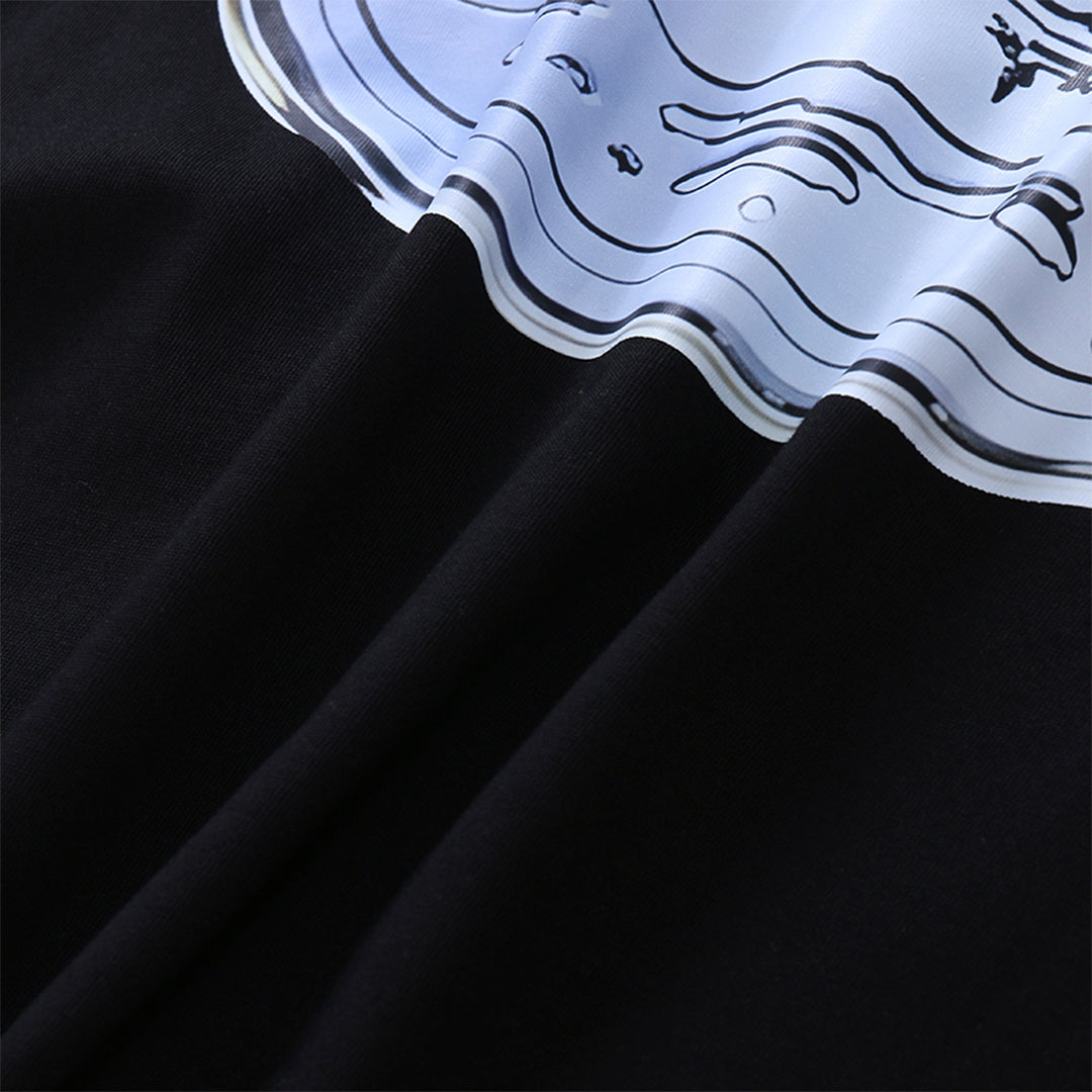 Camiseta Corteiz Logo Metallic Black