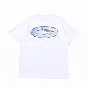 Camiseta Corteiz Logo Metallic White