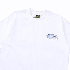 Camiseta Corteiz Logo Metallic White