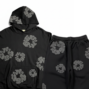 Conjunto Moletom Denim Tears Black Gray