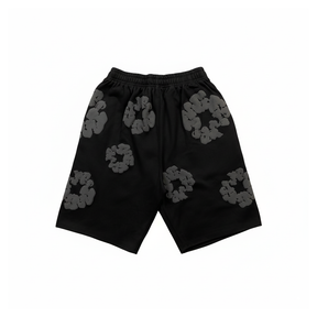 Shorts Moletom Denim Tears Black Gray