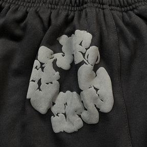 Shorts Moletom Denim Tears Black Gray