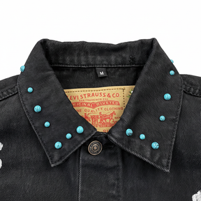 Jaqueta Denim Tears x Levis Bust Down Tears Rhinestone