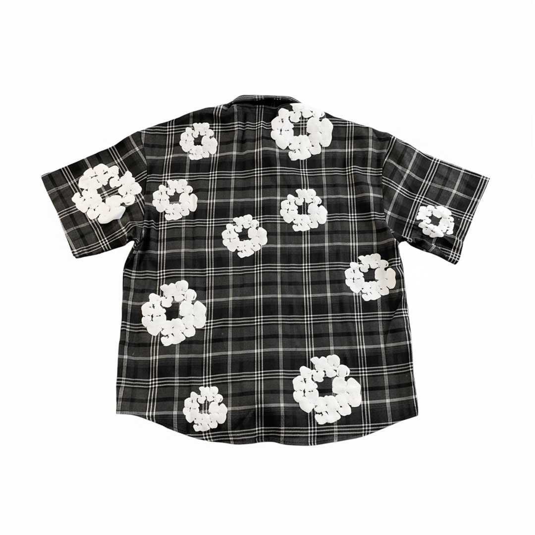 Camiseta Denim Tears Xadrez Kapok