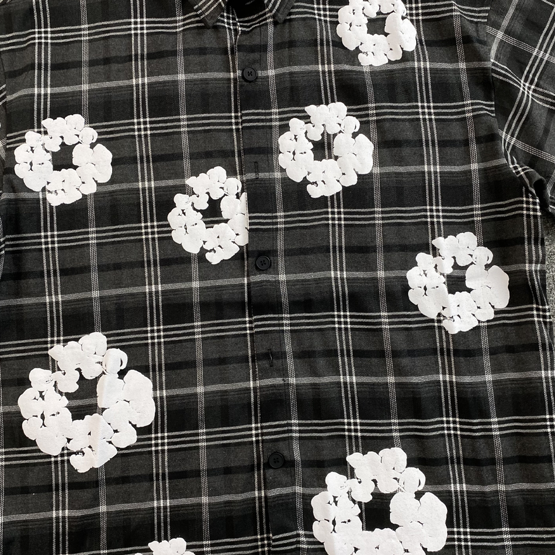 Camiseta Denim Tears Xadrez Kapok