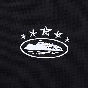 Camiseta Manga Longa Alcatraz 9 Stars Corteiz Black