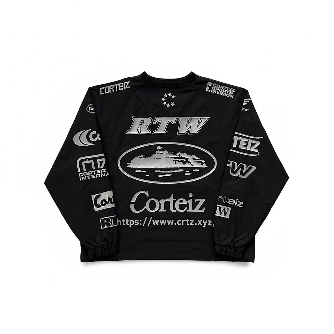 Corteiz Sponsor Training Pullover Black