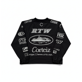 Corteiz Sponsor Training Pullover Black