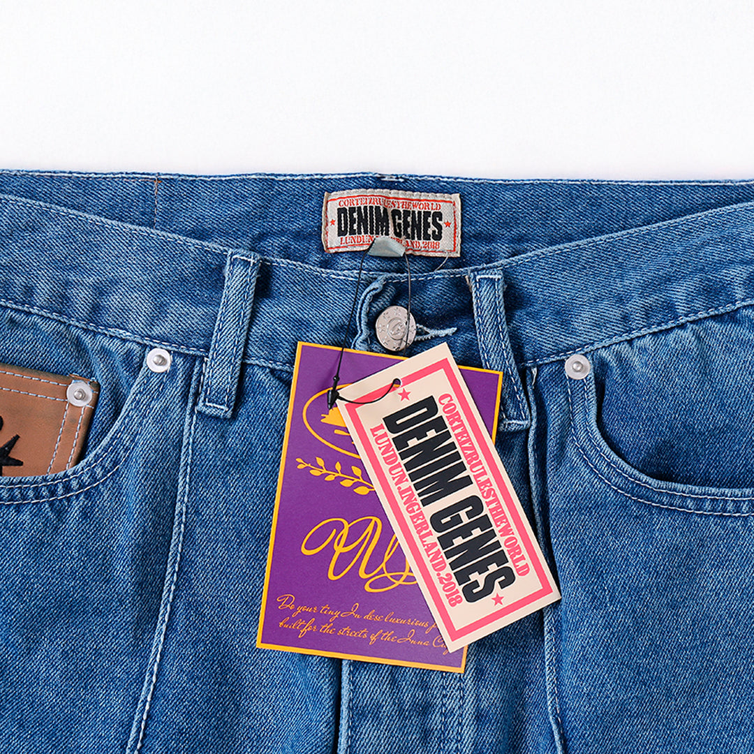 Calça Blue Jeans Corteiz Logo Tee