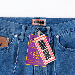 Calça Blue Jeans Corteiz Logo Tee