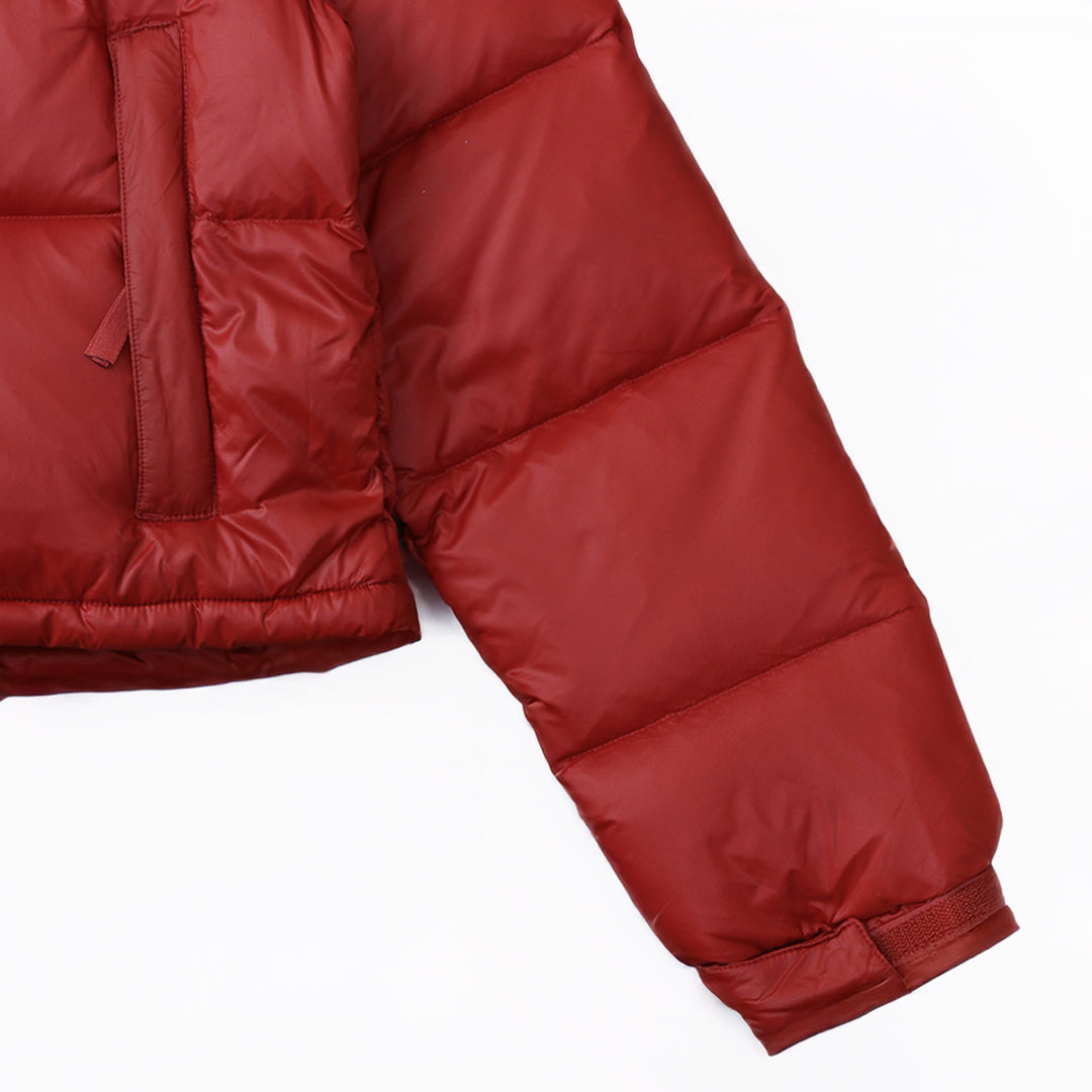 '- Jaqueta The North Face Nuptse Cropped Feminina Bordô
