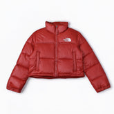 '- Jaqueta The North Face Nuptse Cropped Feminina Bordô