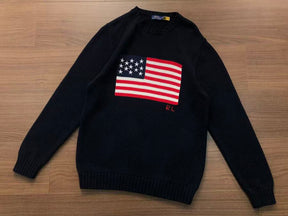 Ralph Lauren Suéter Iconic Flag Jumper Azul Marinho