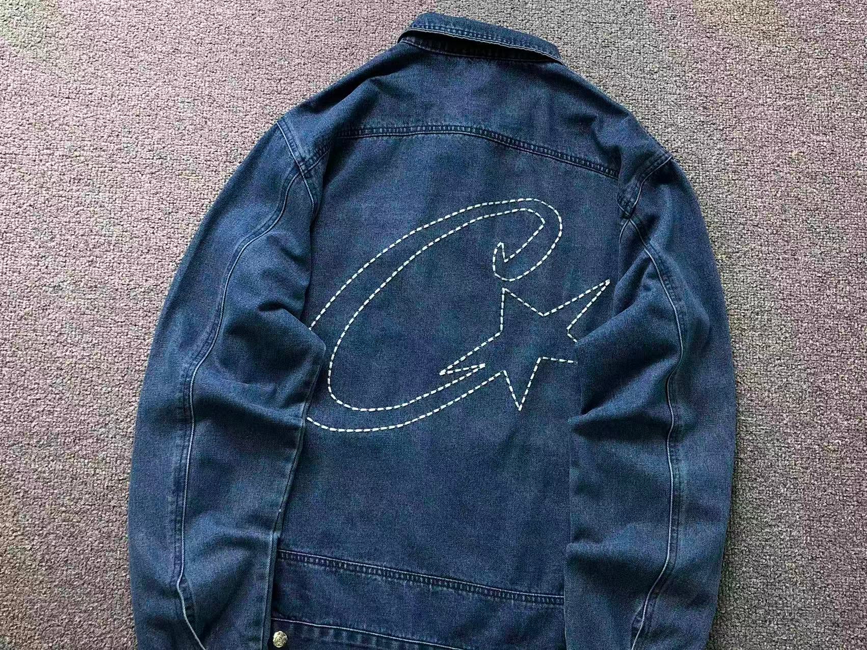 Conjunto Jeans Corteiz C-Star Denim Jeans Blue