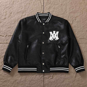 Jaqueta Amiri MA Hollywood BomberLeather Black