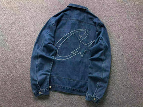 Conjunto Jeans Corteiz C-Star Denim Jeans Blue