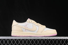 Travis Scott x Air Jordan 1 Low Sail Tropical Pink Shy Muslin