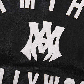 Jaqueta Amiri MA Hollywood BomberLeather Black