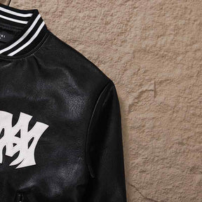 Jaqueta Amiri MA Hollywood BomberLeather Black