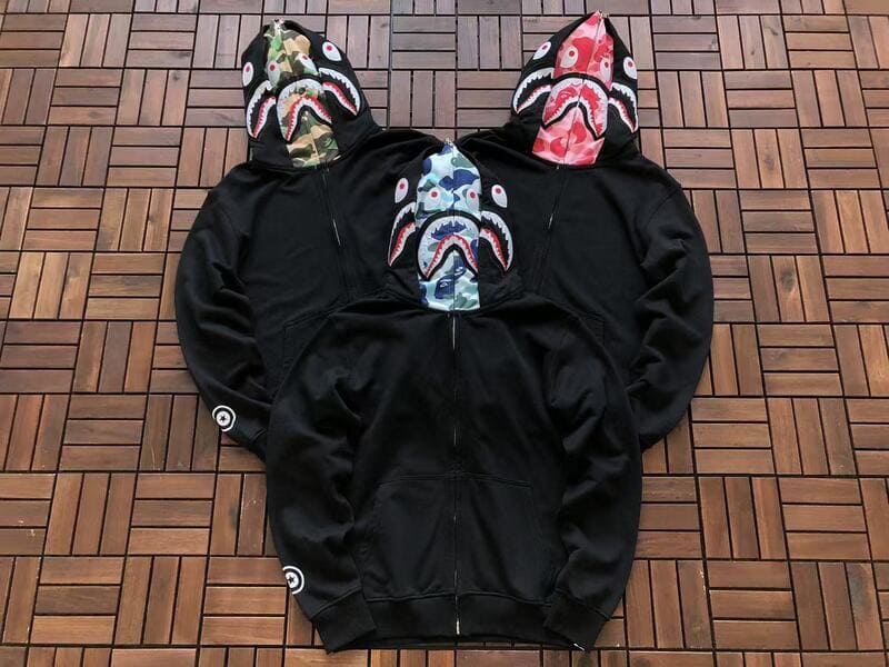 Moletom Bape Shark ABC Blue Black