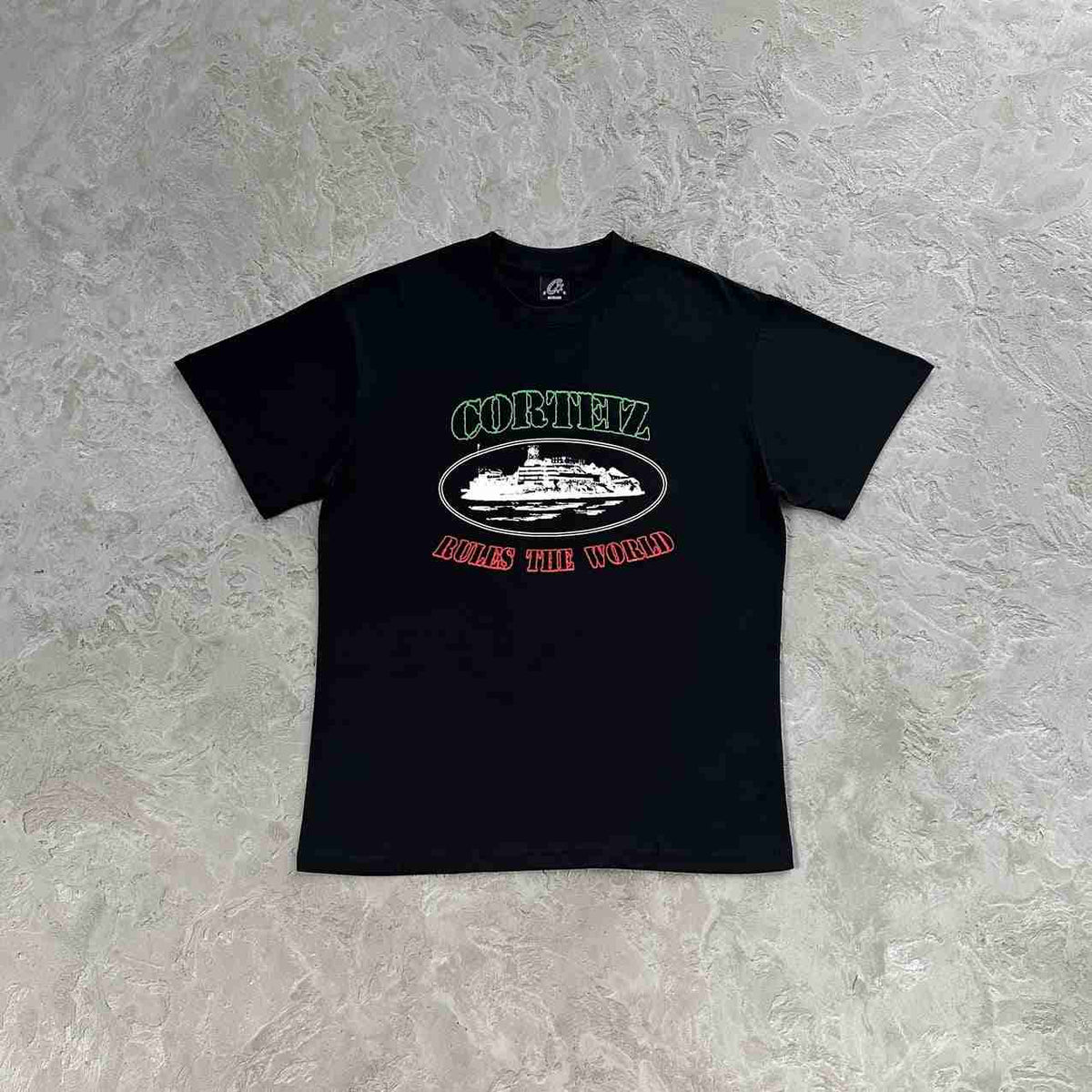 Camiseta Corteiz Og Alcatraz Itália Preta
