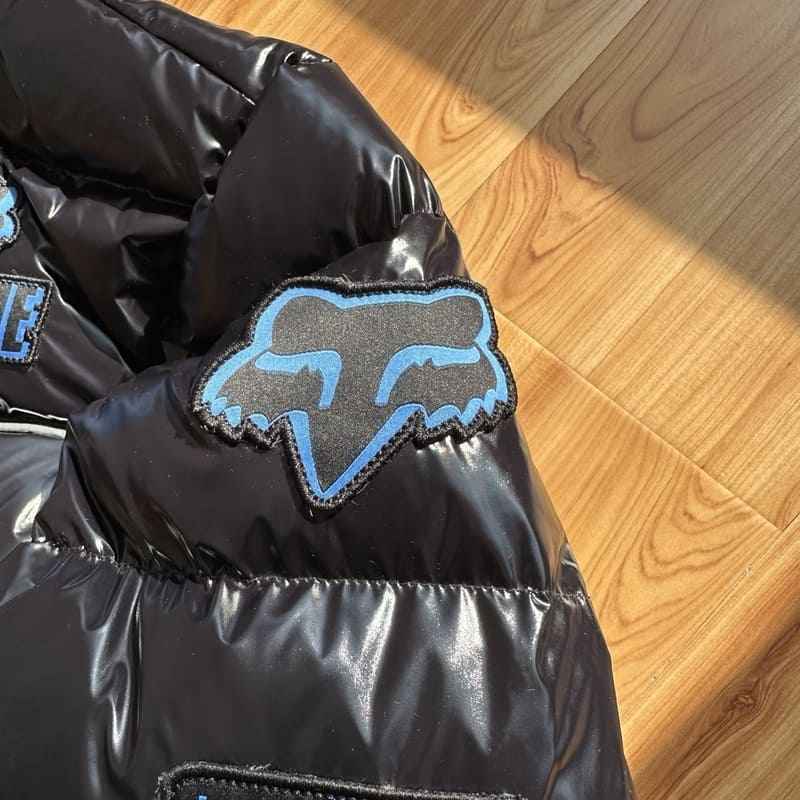 Jaqueta Supreme x Fox Racing Shiny Down Puffer Black