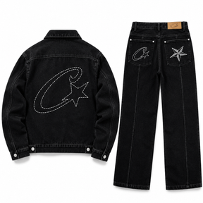 Conjunto Jeans Corteiz C-Star Denim Jeans