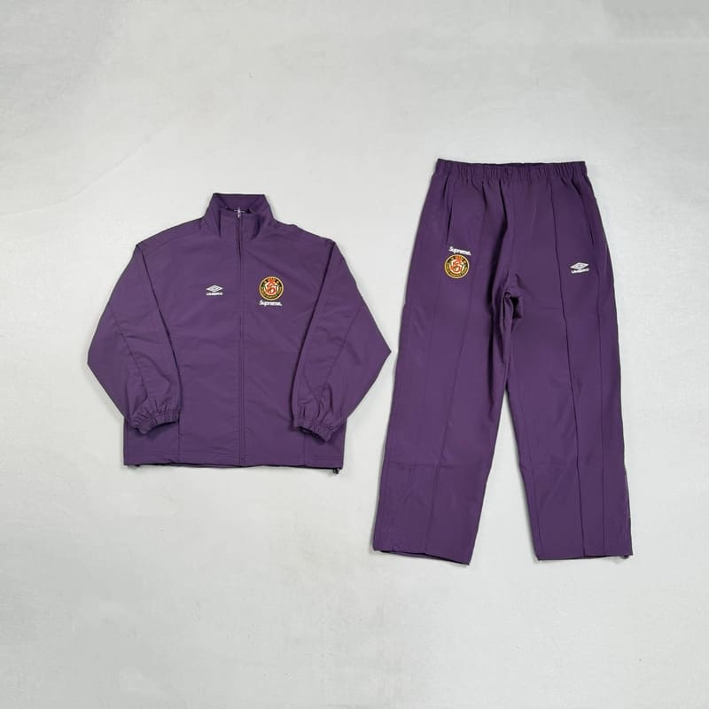 Conjunto Supreme x Umbro Cotton Ripstop Track Plum