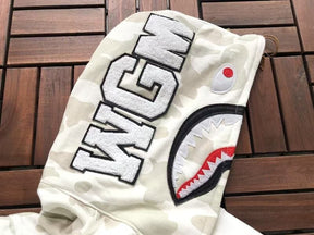 Moletom Bape Shark ABC White Camo