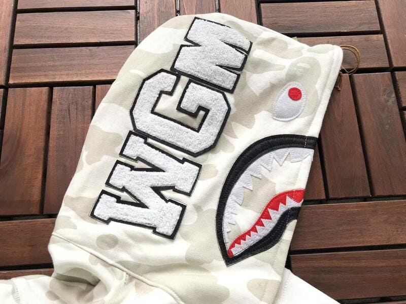 Moletom Bape Shark ABC White Camo