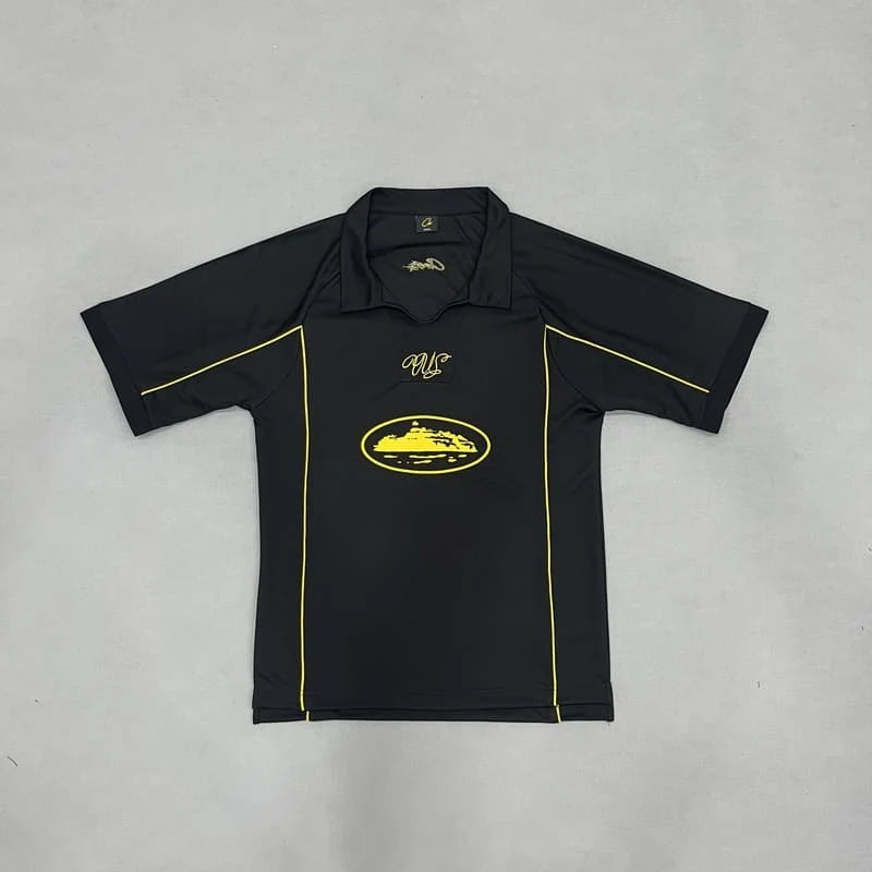 Camiseta Corteiz Talismo Preta e Amarelo