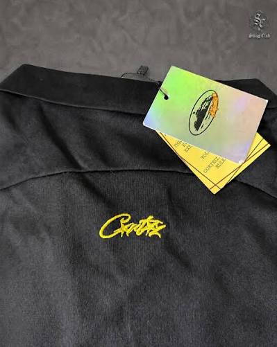 Camiseta Corteiz Talismo Preta e Amarelo